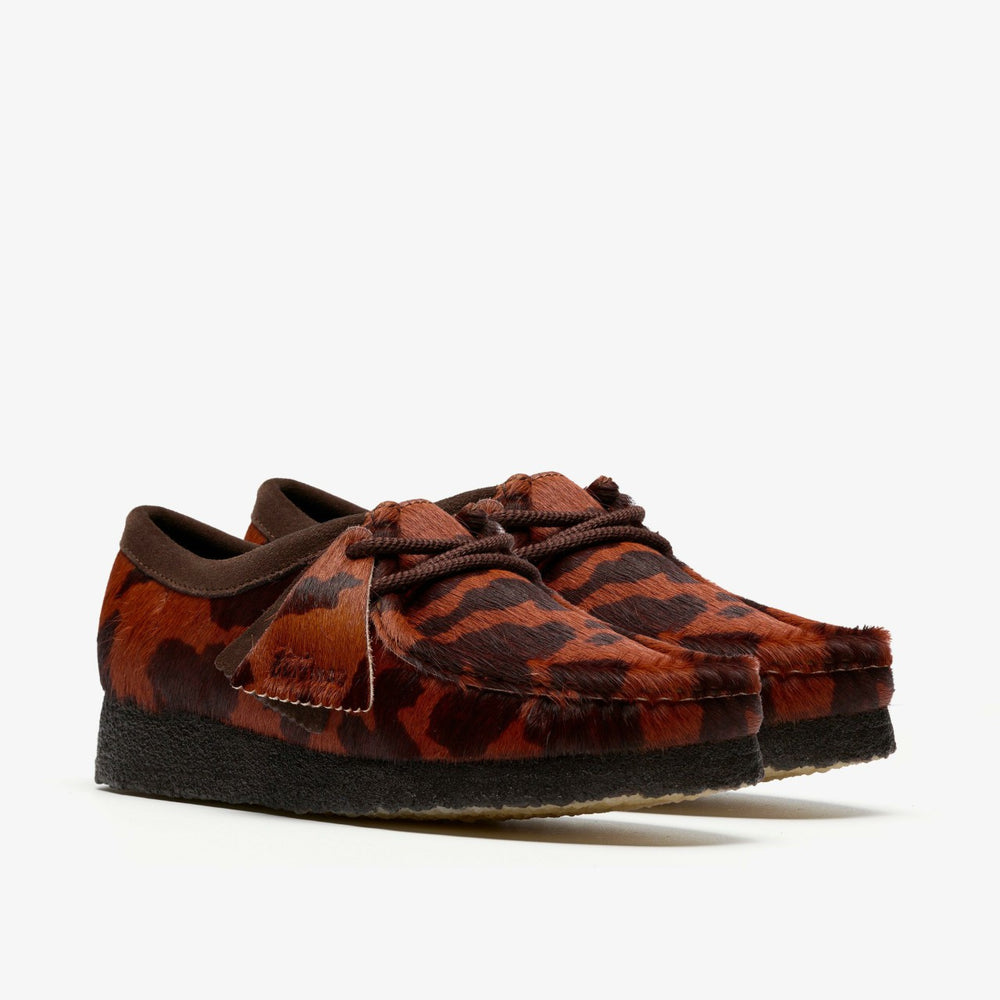 Wallabee Brown Cow Print | Clarks discount