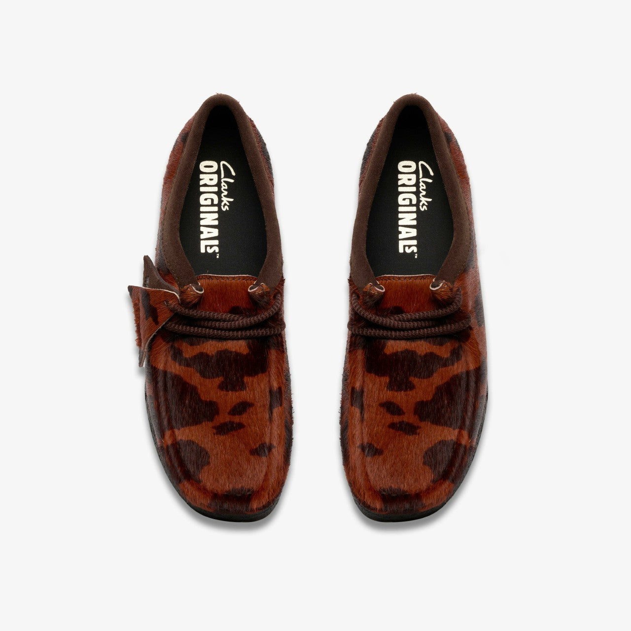 Wallabee Brown Cow Print | Clarks discount