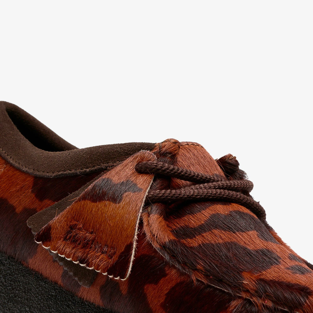 Wallabee Brown Cow Print | Clarks discount