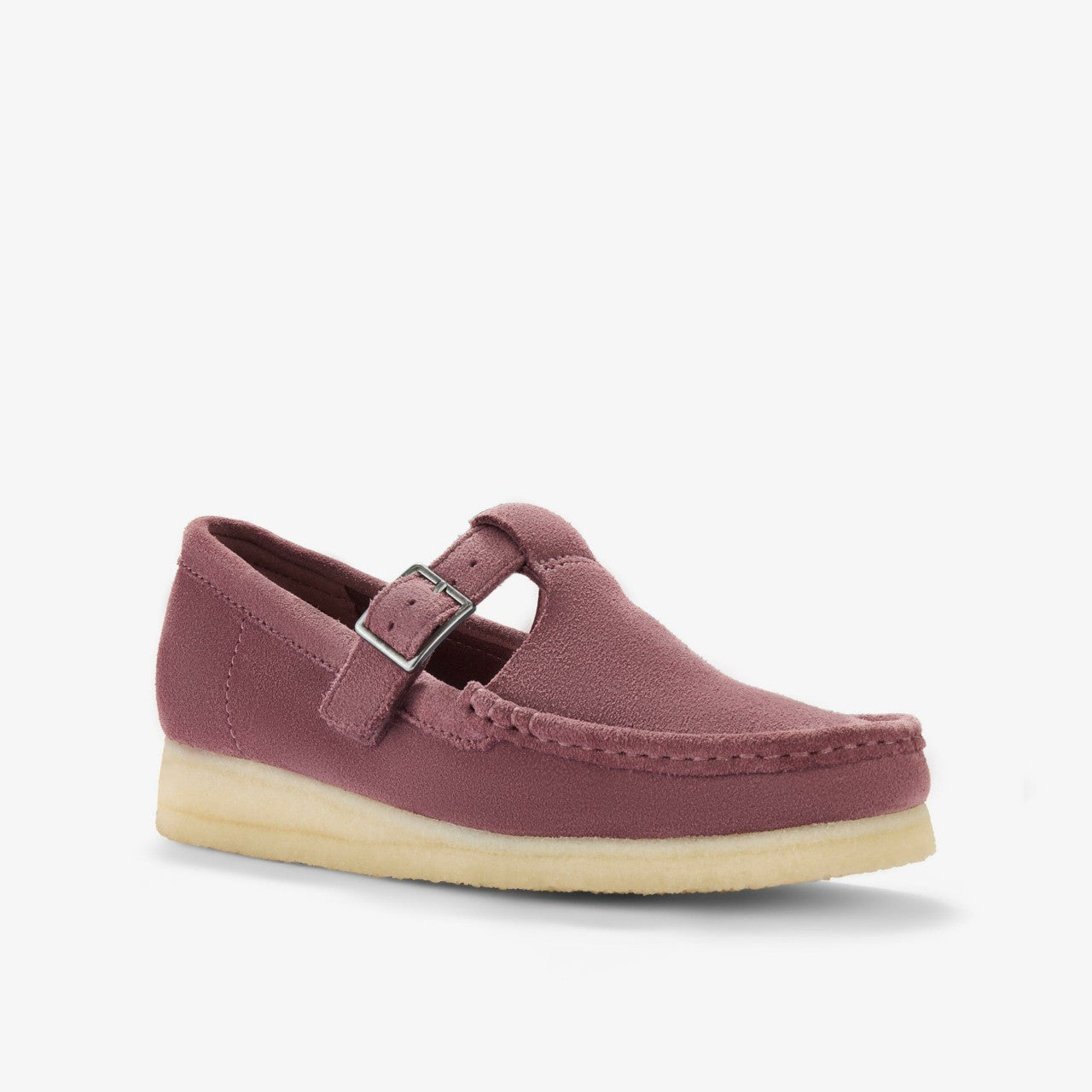 Wallabee T Bar Rose Brown Suede | Clarks online