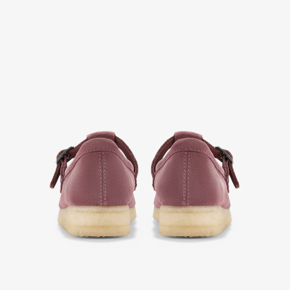 Wallabee T Bar Rose Brown Suede | Clarks online