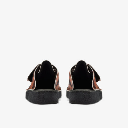 Desert Nomad Mule Brown Cow Print | Clarks on Sale