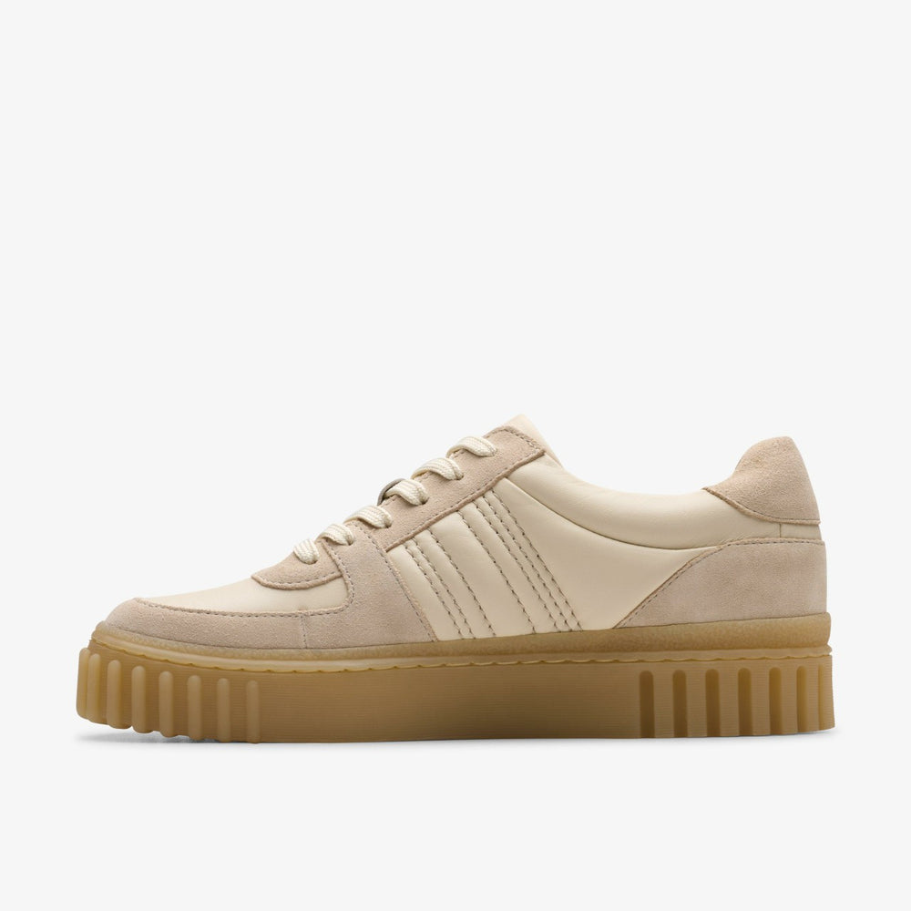 Mayhill Lace Sand Combination Leather | Clarks discount