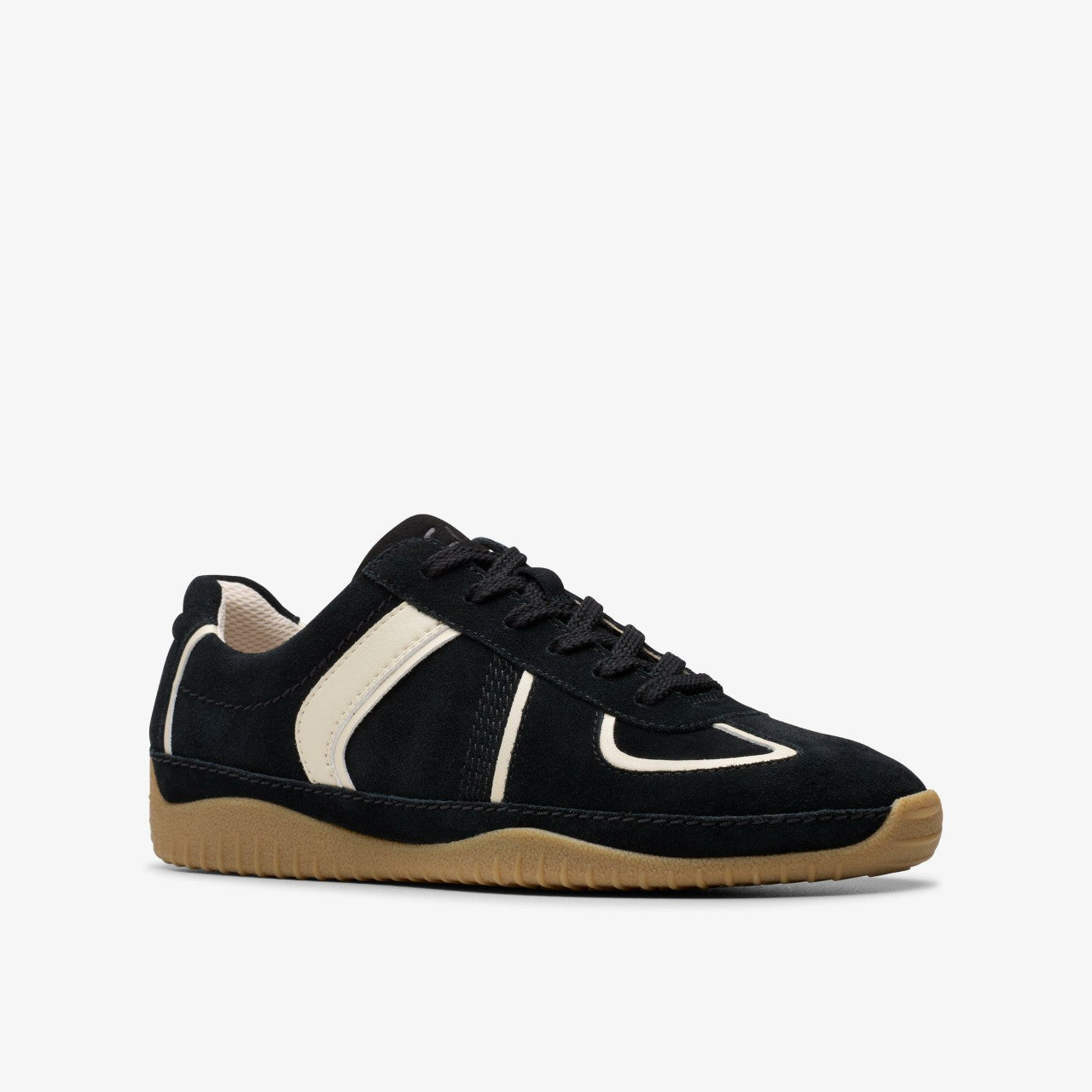 Meridor Lo Black Combination Suede | Clarks online