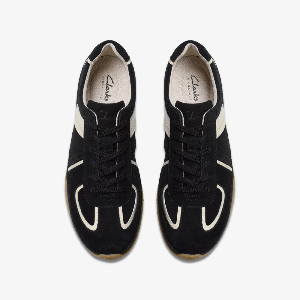 Meridor Lo Black Combination Suede | Clarks online