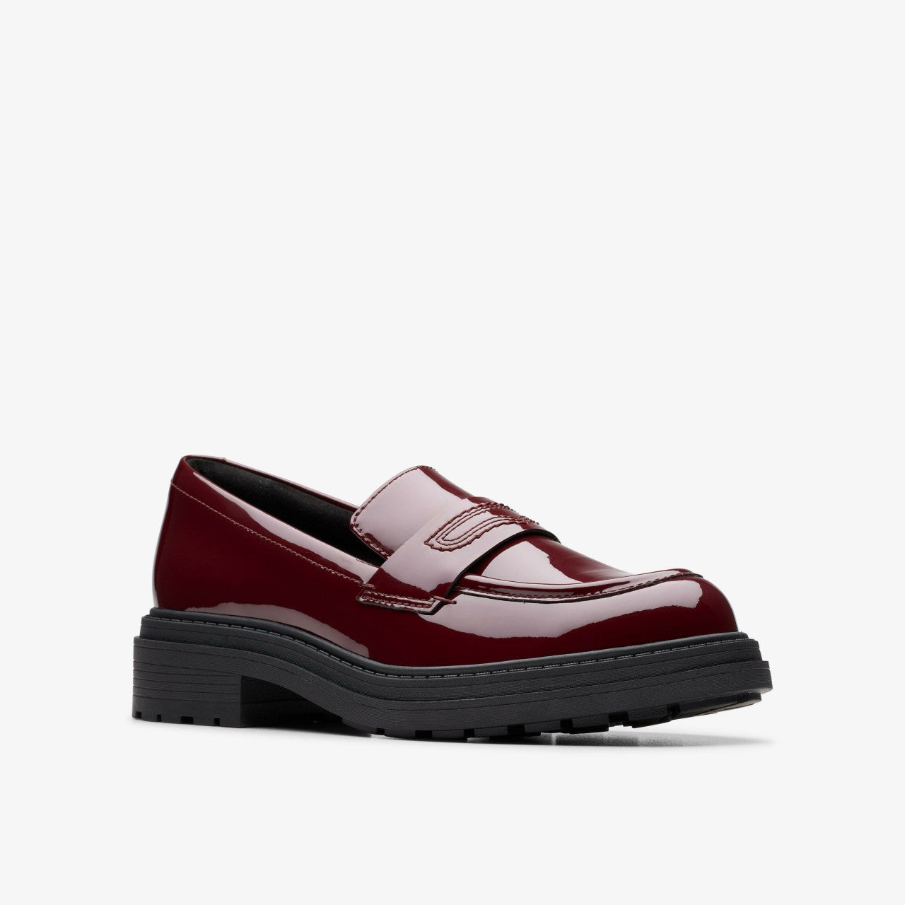 Orinoco 3 Edge Burgundy Patent | Clarks on Sale