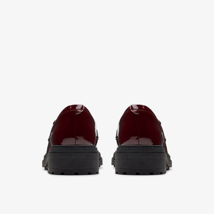 Orinoco 3 Edge Burgundy Patent | Clarks on Sale