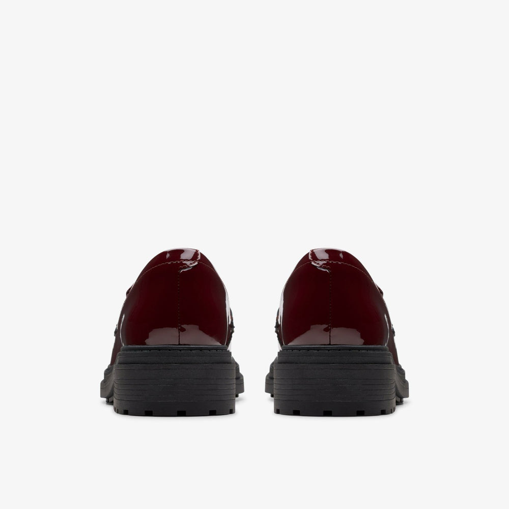 Orinoco 3 Edge Burgundy Patent | Clarks on Sale