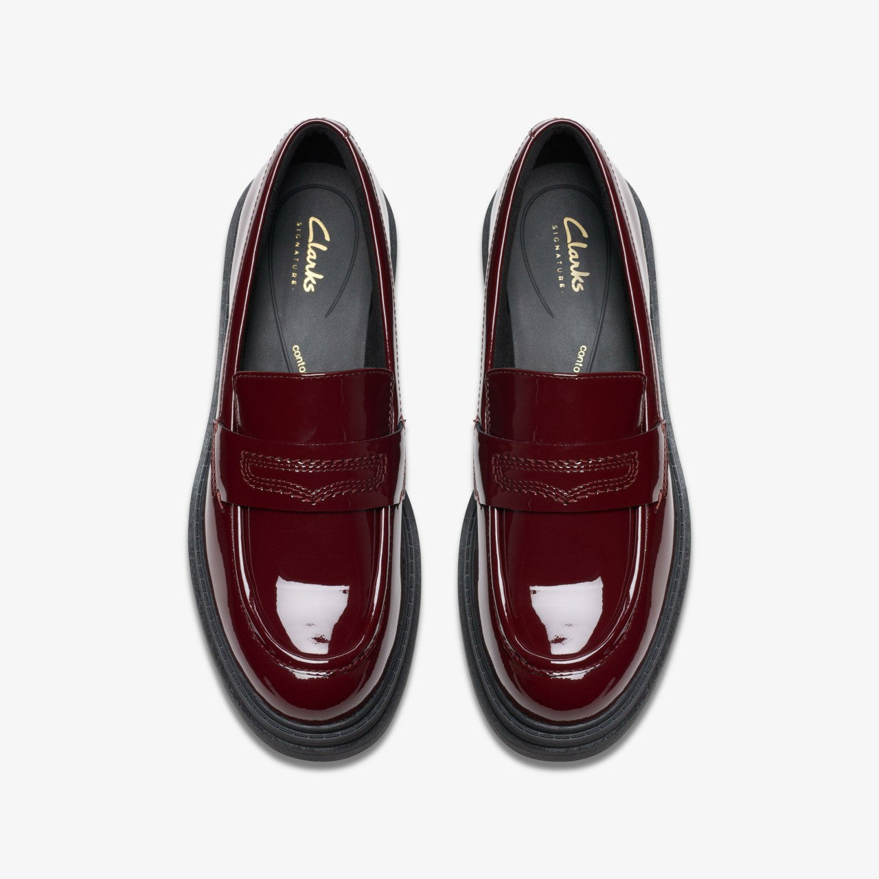 Orinoco 3 Edge Burgundy Patent | Clarks on Sale