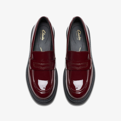 Orinoco 3 Edge Burgundy Patent | Clarks on Sale