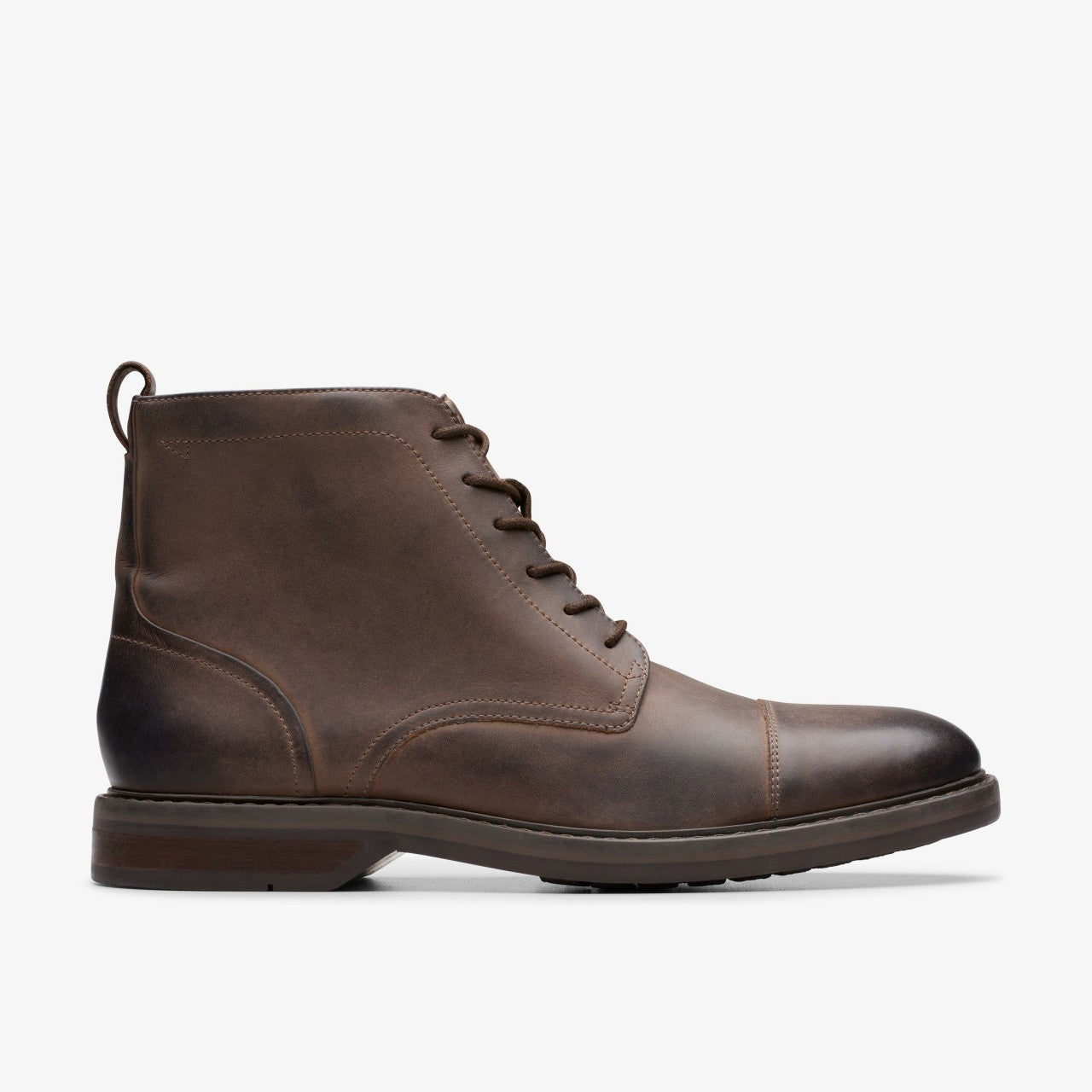 Aldwin Cap Brown Leather | Clarks for sale