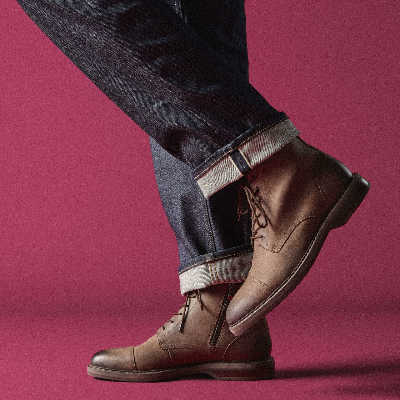 Aldwin Cap Brown Leather | Clarks for sale