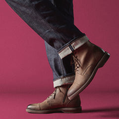 Aldwin Cap Brown Leather | Clarks for sale