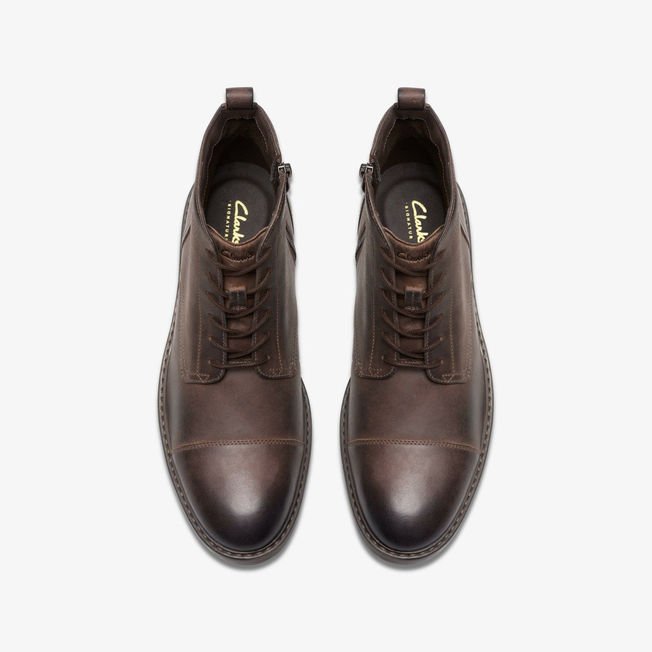 Aldwin Cap Brown Leather | Clarks for sale