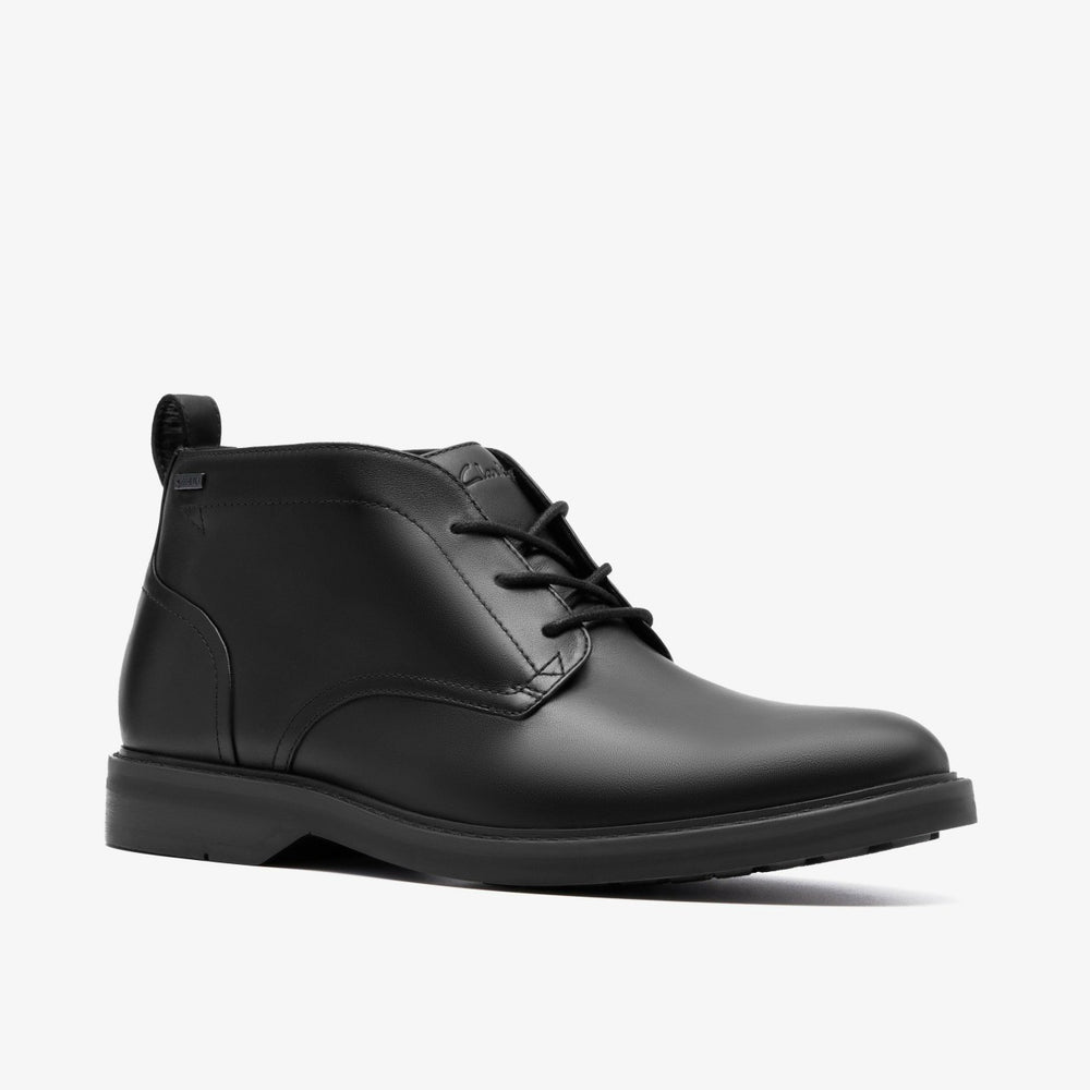 Aldwin Mid GORE-TEX Black Leather | Clarks for sale