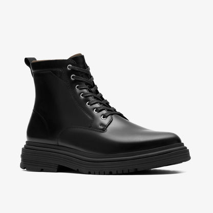 Badbury Hi Waterproof Black Warmlined Leather | Clarks online