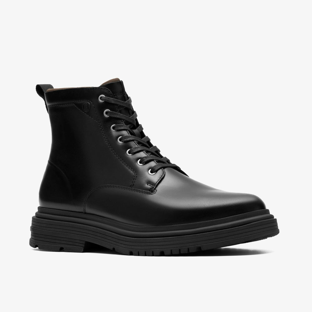 Badbury Hi Waterproof Black Warmlined Leather | Clarks online
