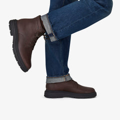 Badbury Hi Waterproof Brown Warmlined Leather | Clarks discount