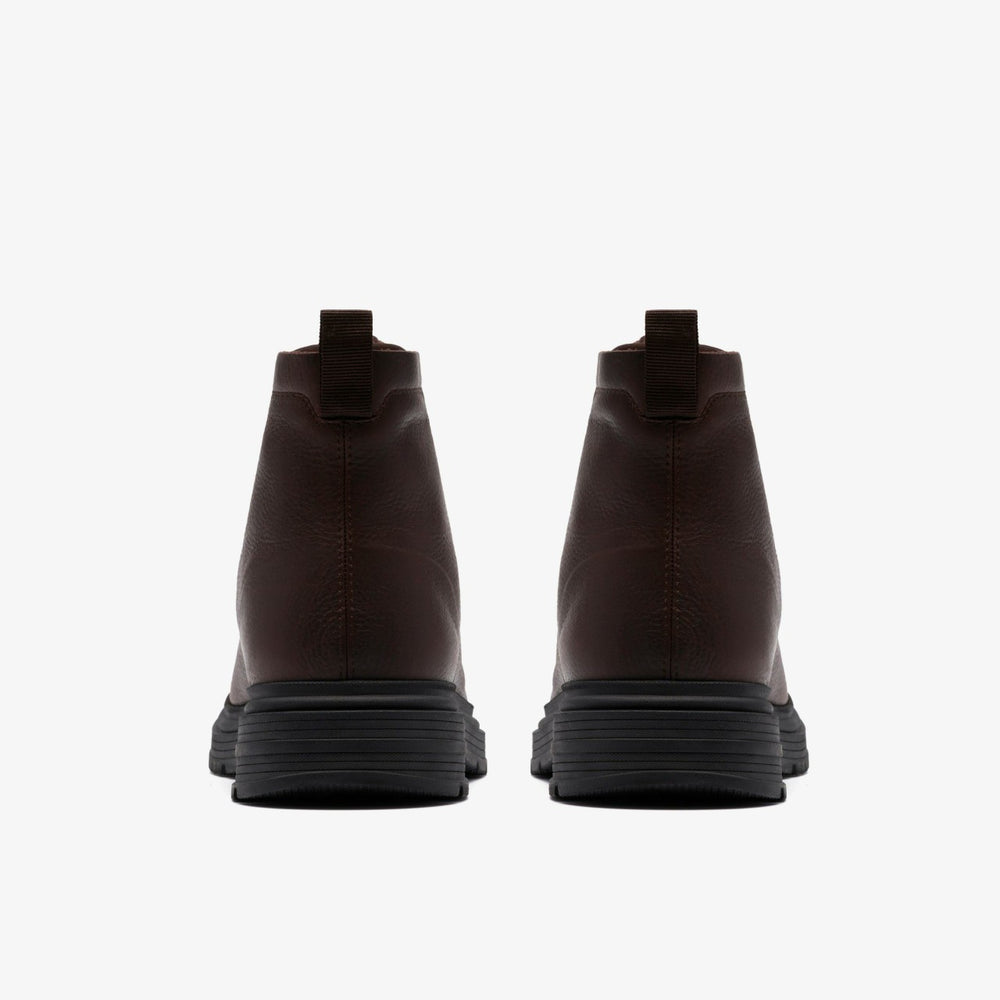 Badbury Hi Waterproof Brown Warmlined Leather | Clarks discount