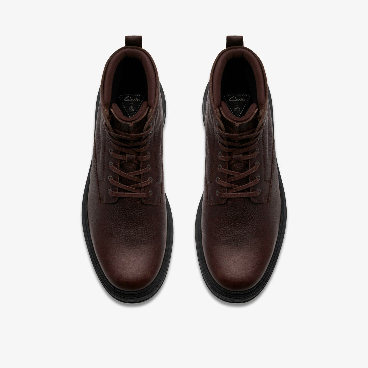 Badbury Hi Waterproof Brown Warmlined Leather | Clarks discount