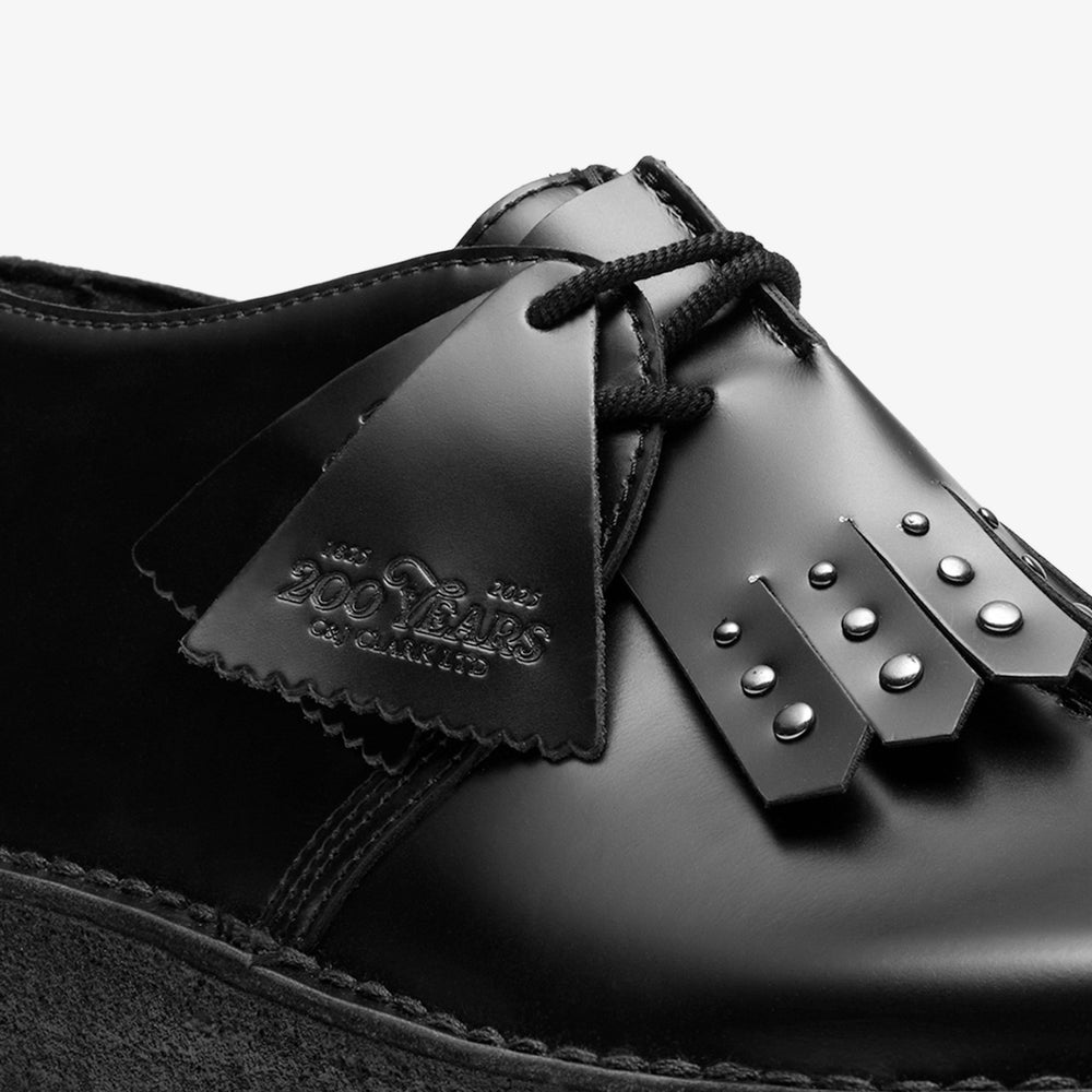 Desert Trek Black Hi Shine Leather | Clarks for sale