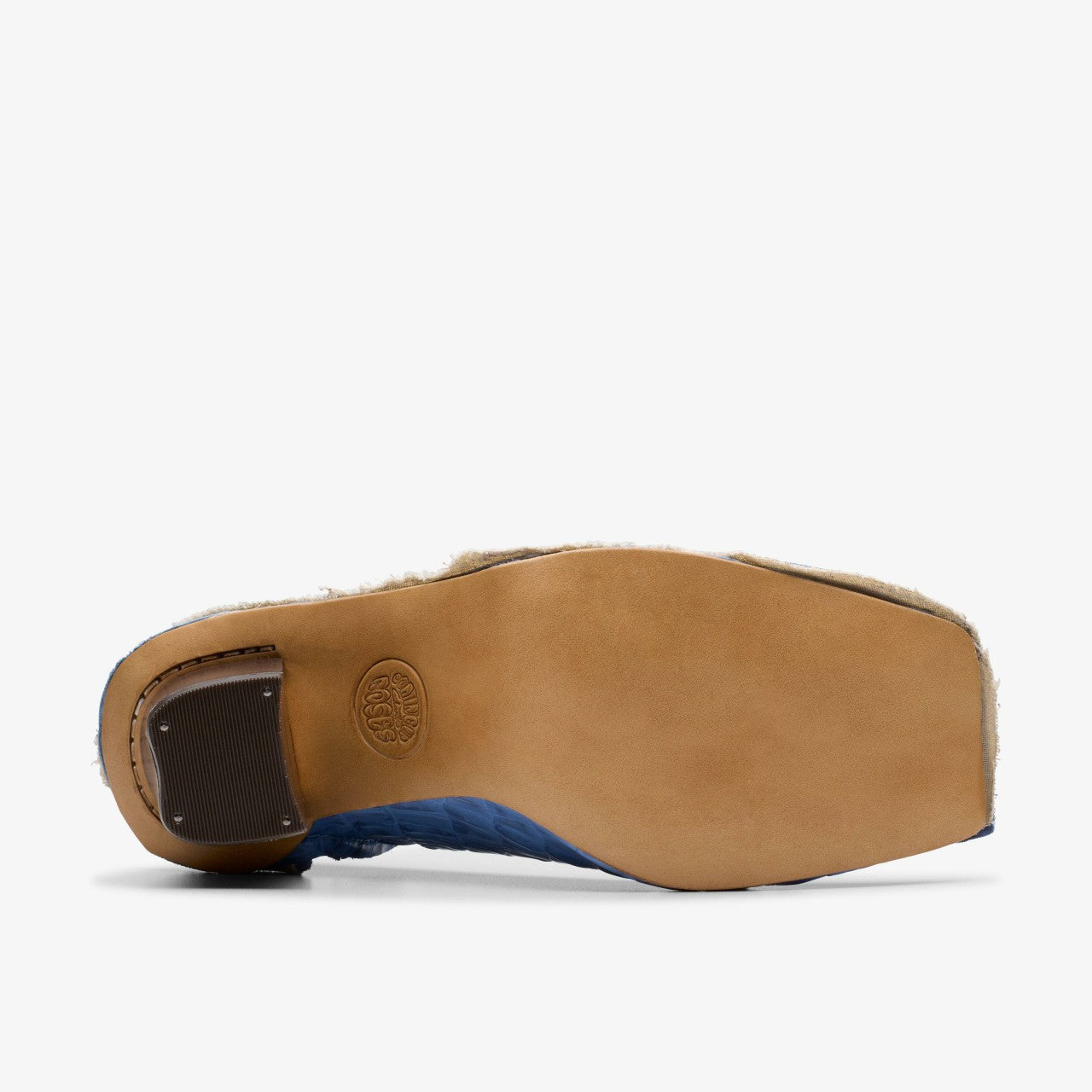 Martine Rose Heel Womens Blue Leather | Clarks on Sale