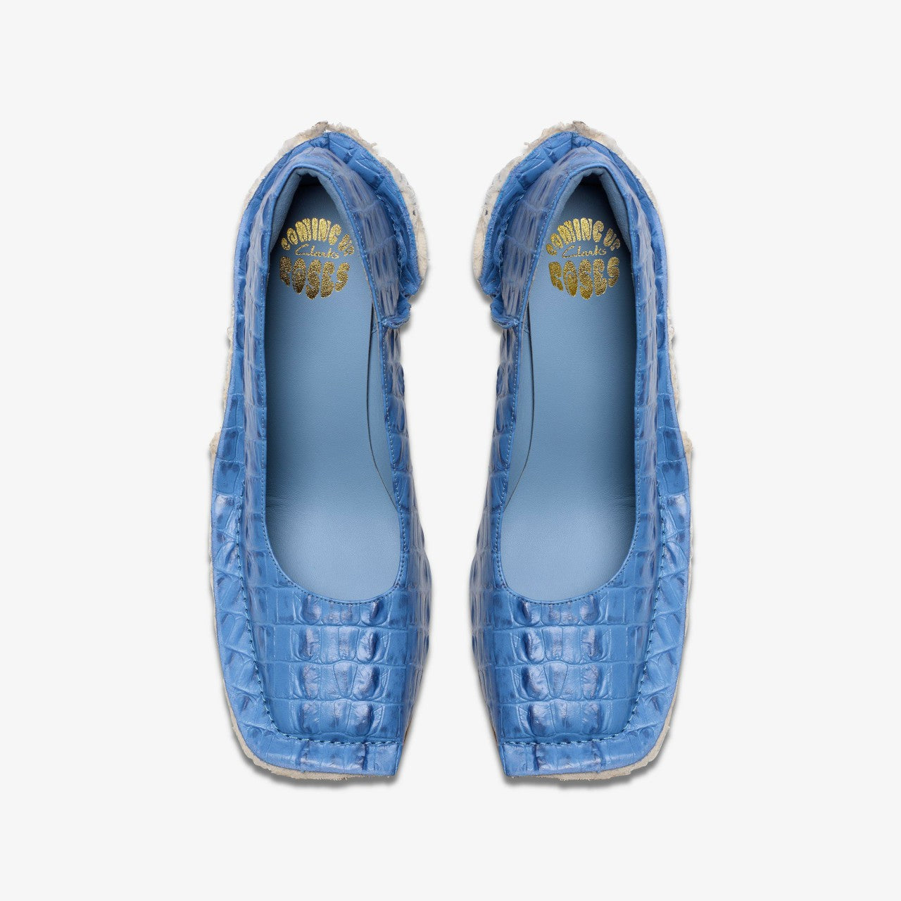 Martine Rose Heel Womens Blue Leather | Clarks on Sale