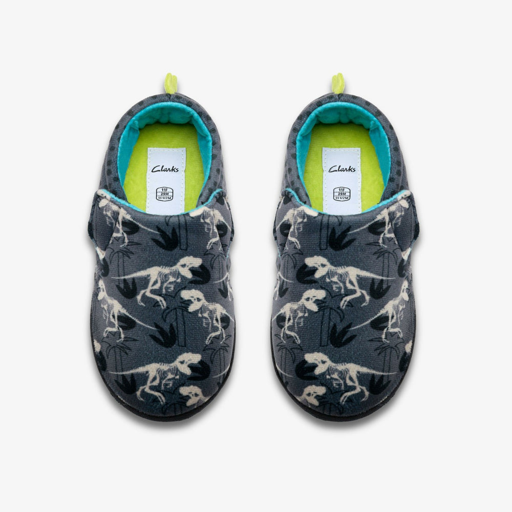 Fluffy Snug Kid Dark Grey Interest | Clarks online