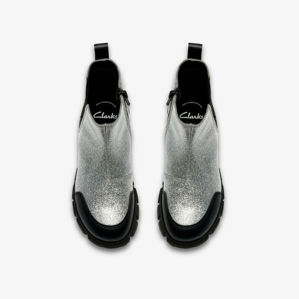 Evyn Chelsea Kid Silver Patent | Clarks online