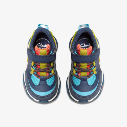 Feather Track Toddler Navy Combination | Clarks on Sale