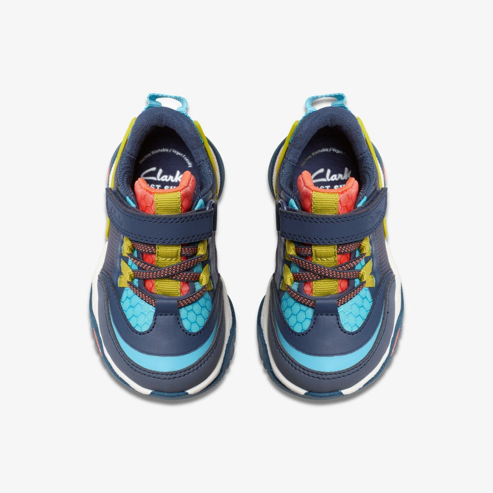 Feather Track Toddler Navy Combination | Clarks on Sale