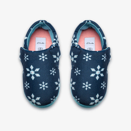 Fluffy Snug Kid Navy | Clarks for sale