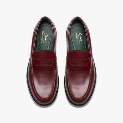 Craft James Lo Loafer Wine Leather | Clarks Sale