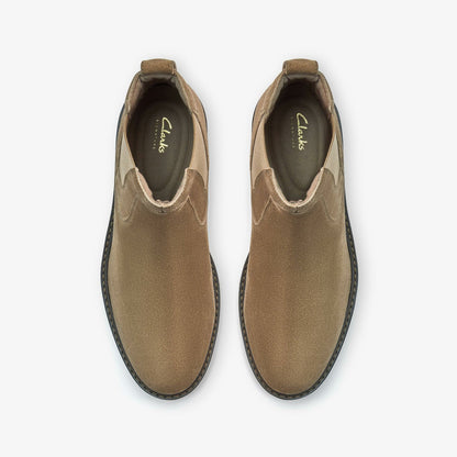 Newford Easy Dark Sand Suede | Clarks discount