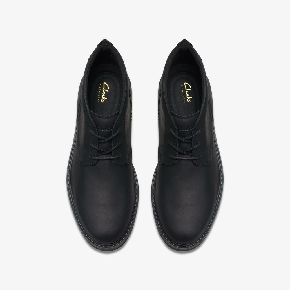 Newford Mid Black Leather | Clarks discount