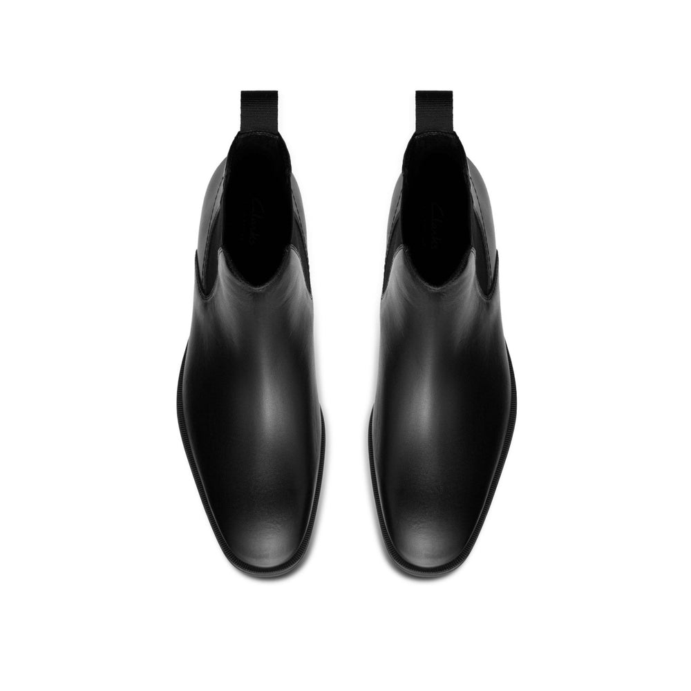 Paulton Easy Black Leather | Clarks on Sale