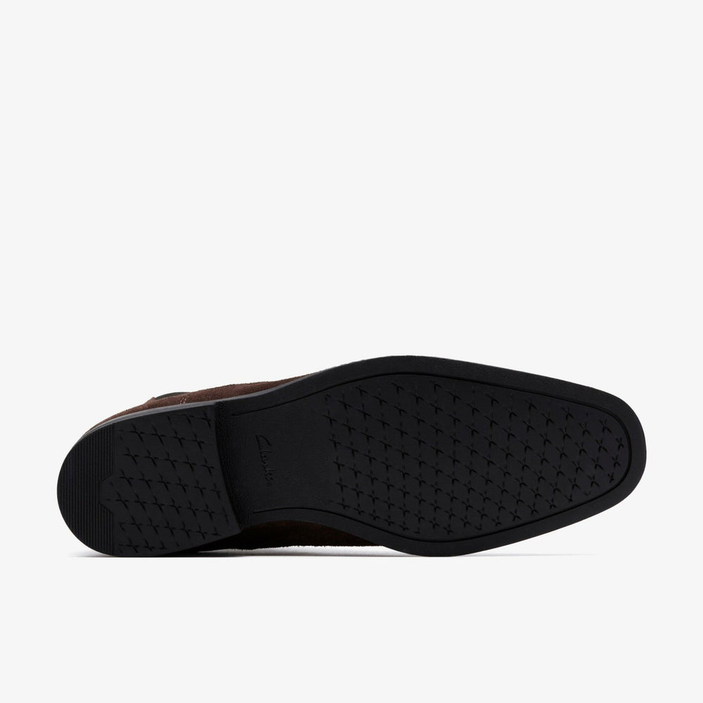 Paulton Easy Dark Brown Suede | Clarks for sale