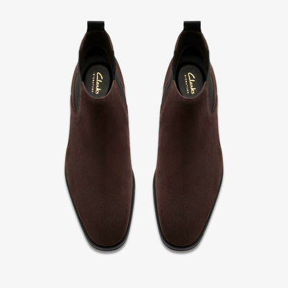Paulton Easy Dark Brown Suede | Clarks for sale