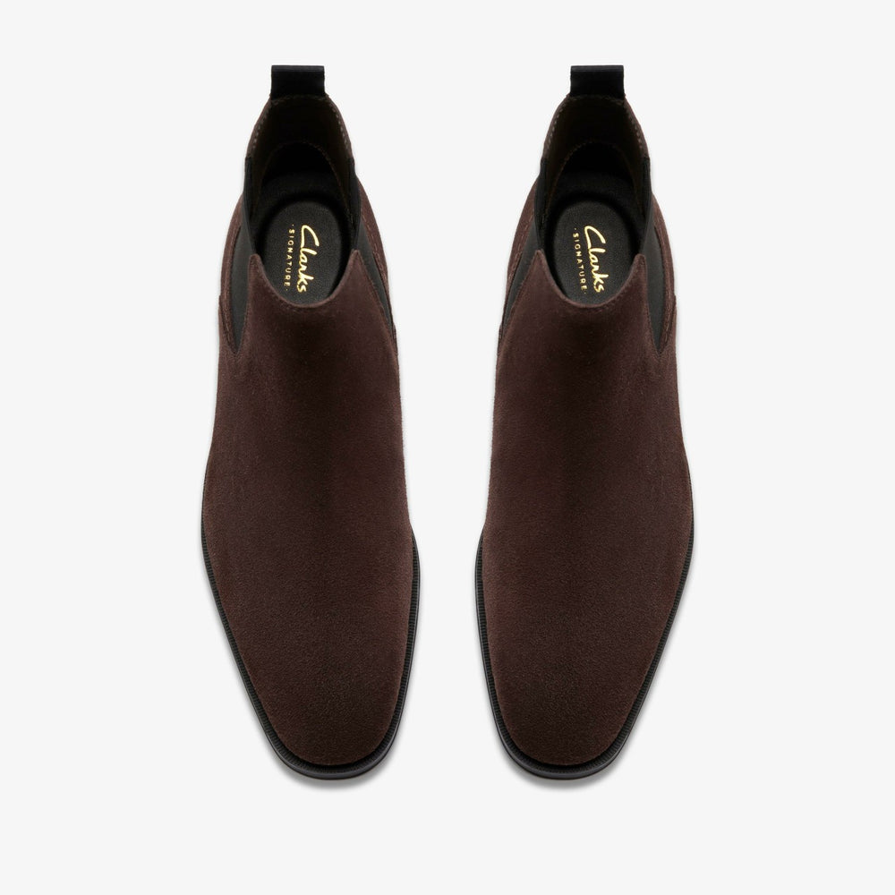 Paulton Easy Dark Brown Suede | Clarks for sale