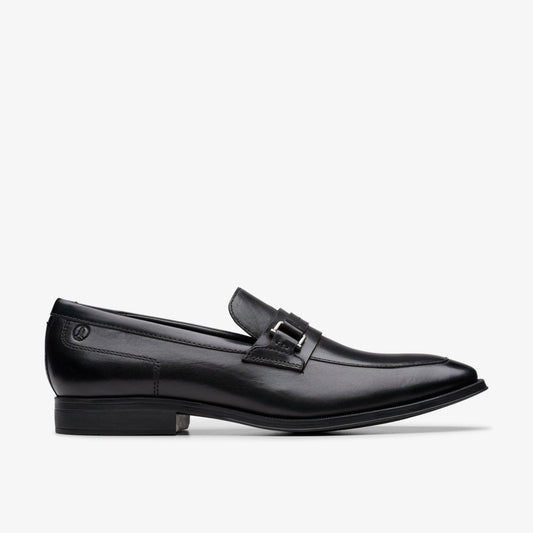 Paulton Lo Black Leather | Clarks discount