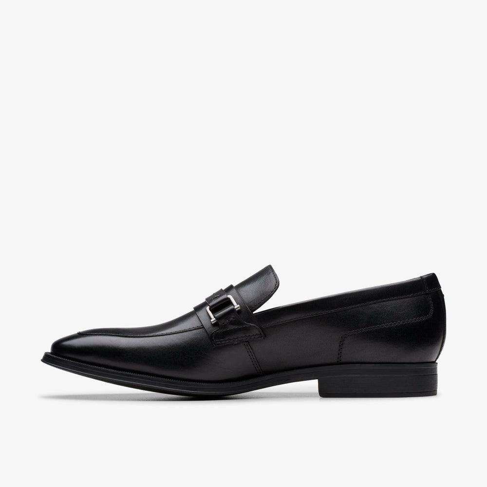 Paulton Lo Black Leather | Clarks discount