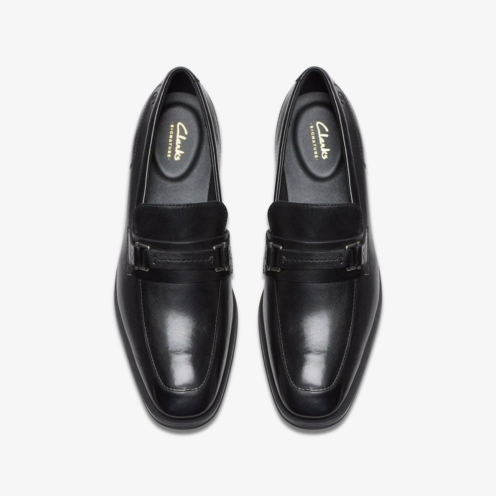 Paulton Lo Black Leather | Clarks discount