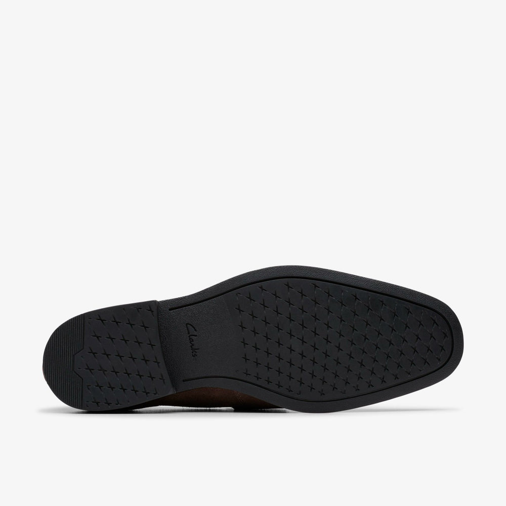 Paulton Lo Dark Brown Suede | Clarks online