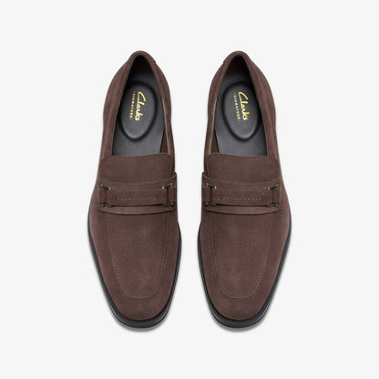 Paulton Lo Dark Brown Suede | Clarks online