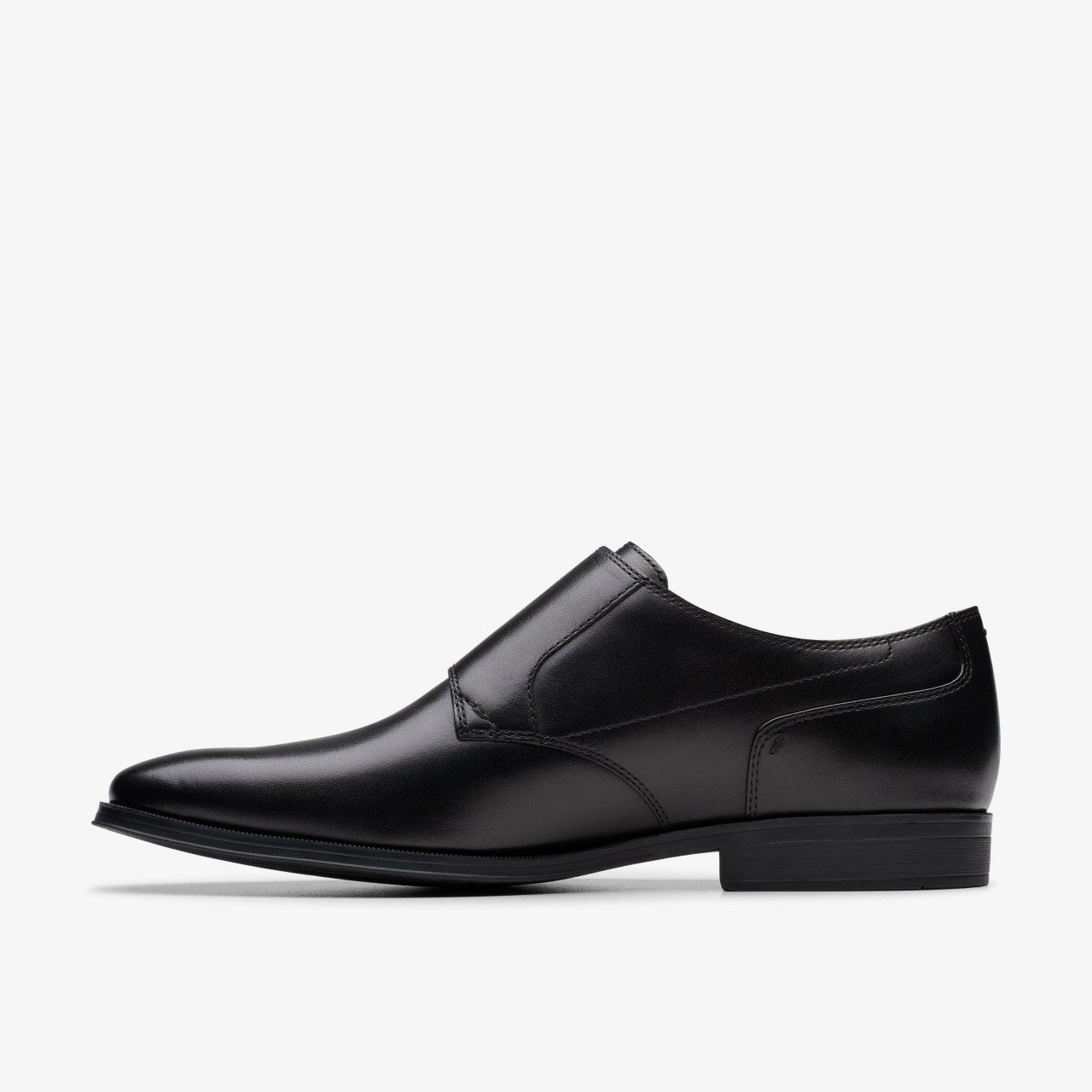 Paulton Monk Black Leather | Clarks outlet