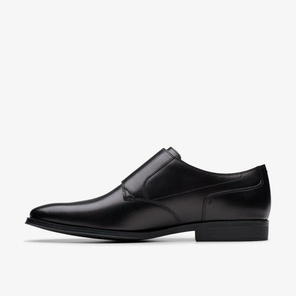 Paulton Monk Black Leather | Clarks outlet