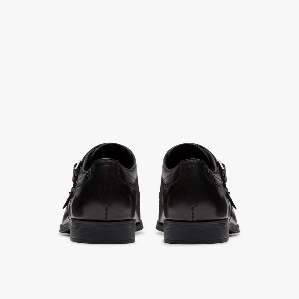 Paulton Monk Black Leather | Clarks outlet