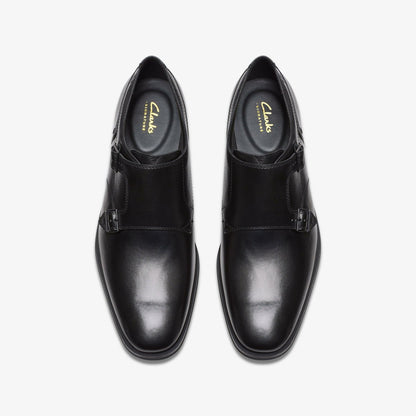 Paulton Monk Black Leather | Clarks outlet