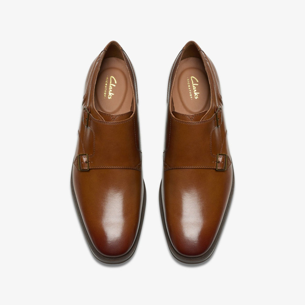 Paulton Monk Tan Leather | Clarks discount