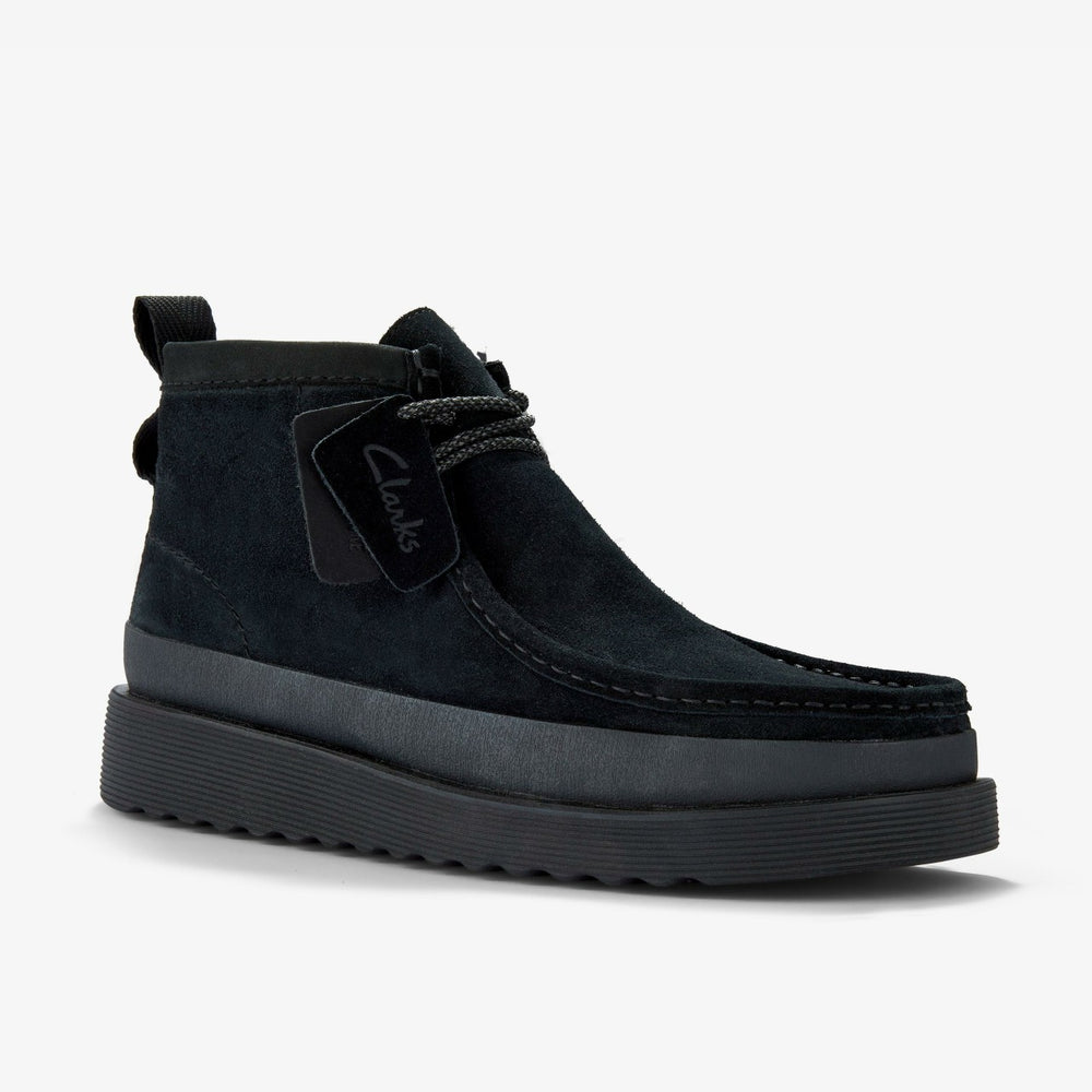 Wallabee FTR2 Hi Black Suede | Clarks Sale